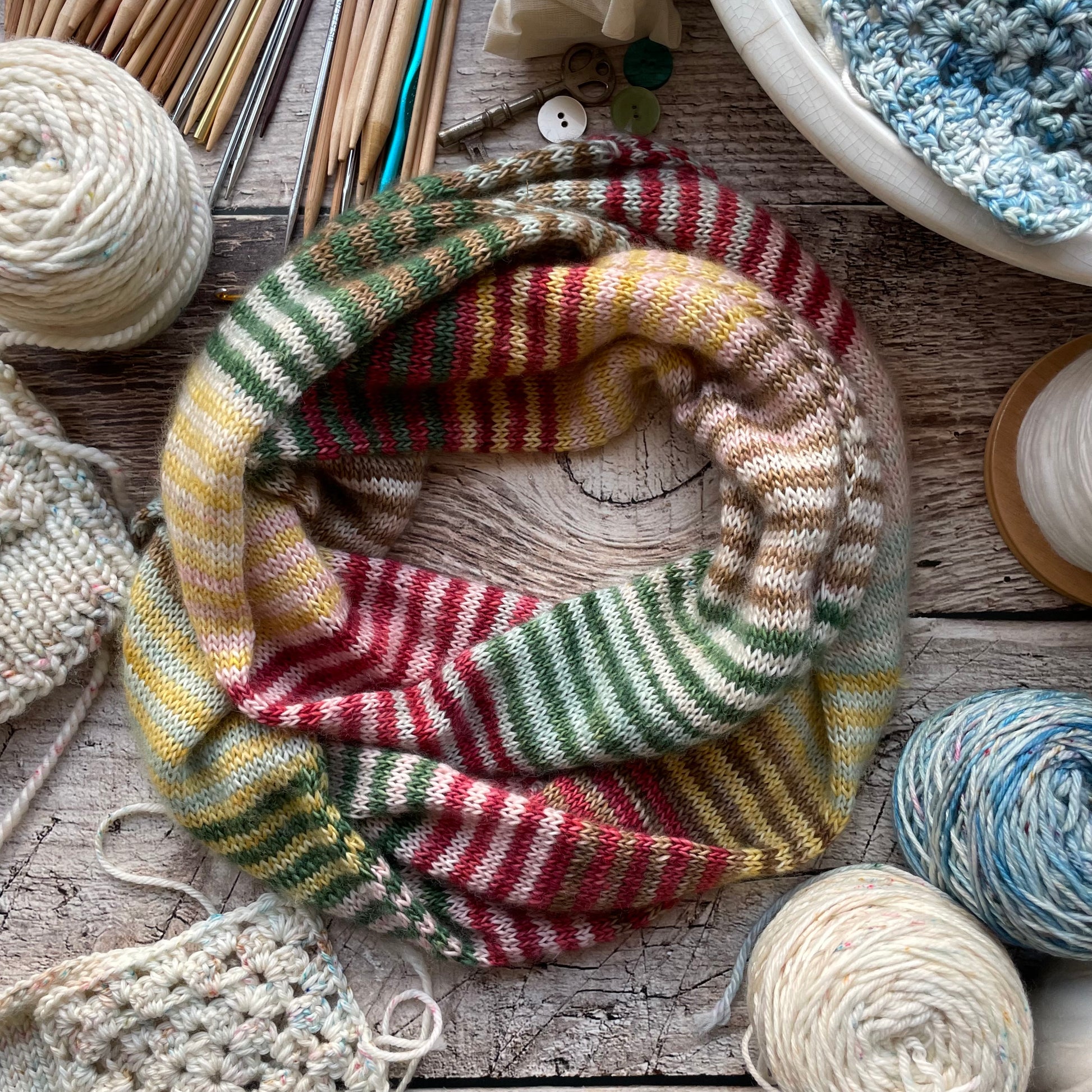 Holiday Cheer Mini Skein Yarn Set, Limited Edition – ontheround