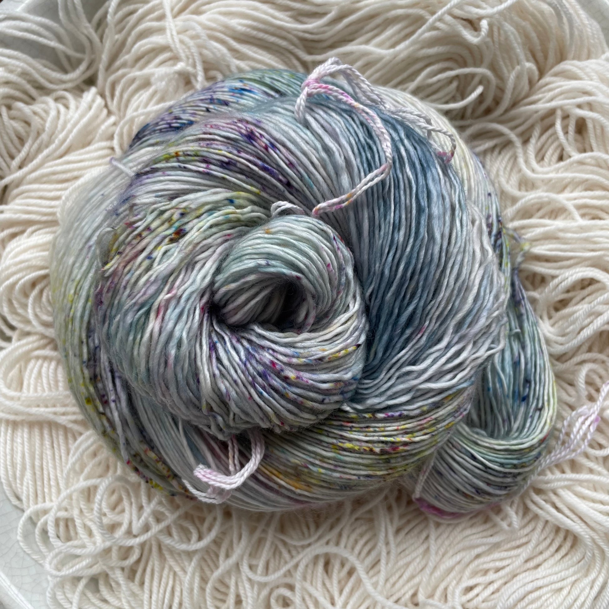 The Wanderer Green and Gray Yarn Gradient Yarn Cotton Acrylic Yarn