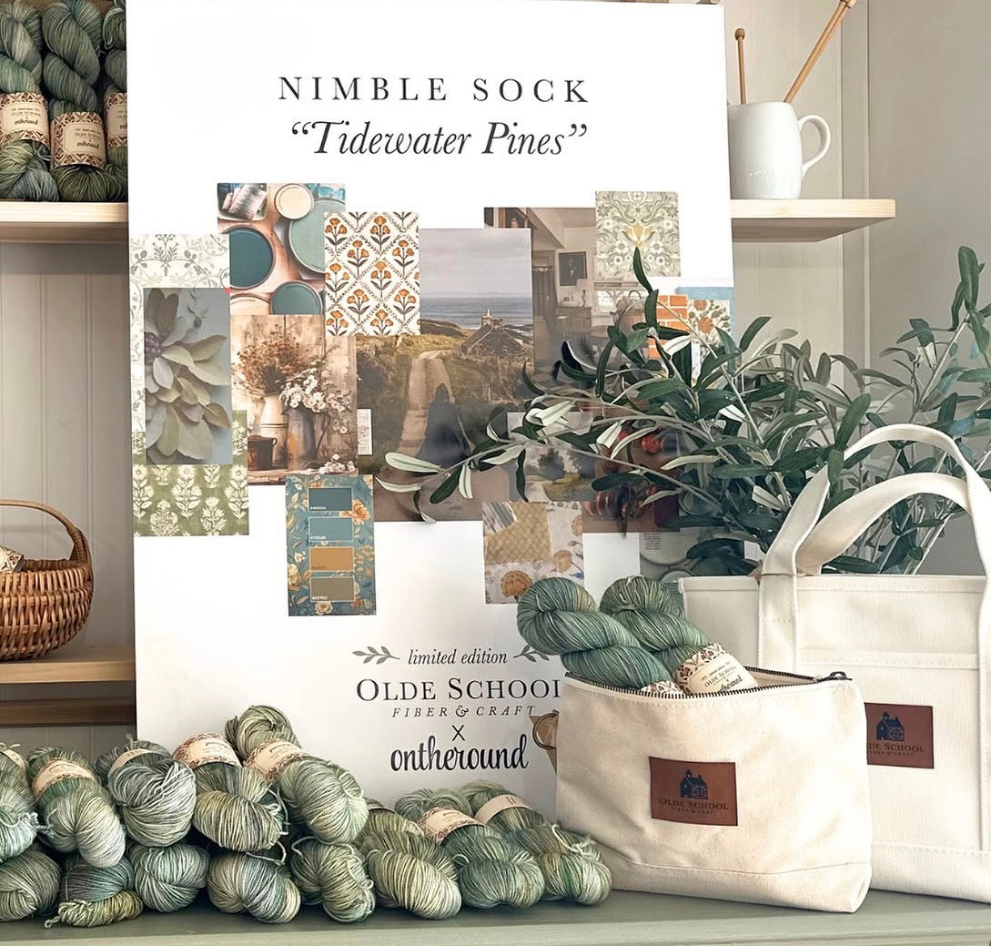 Custom Nimble Sock for Olde School Fiber & Craft